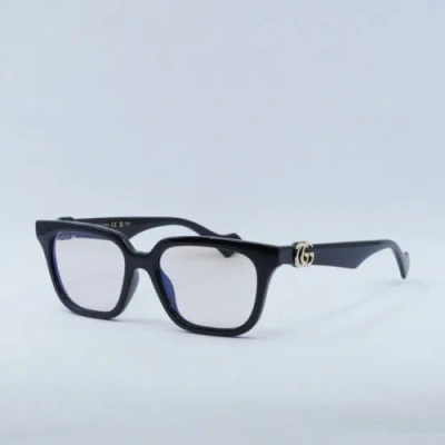 Pre-owned Gucci Gg1536s 001 Black/blue Light Crystal Photochromic 53-17-140 Sunglasses