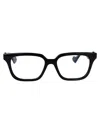Gucci Gg1536o Square-frame Glasses In 001 Black Black Transparent