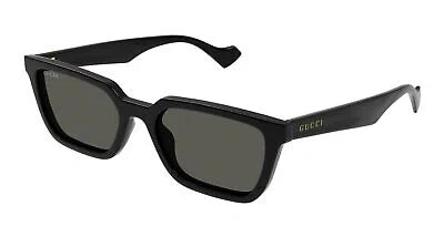 Pre-owned Gucci Gg1539s-001 Black Sunglasses In Gray