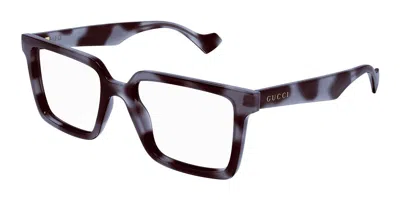 Gucci Gg1540o Men's Glasses, Grey, Size 52 In Blue