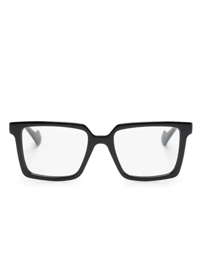 Gucci Gg1540o Square-frame Glasses In 005 Black Black Transparent