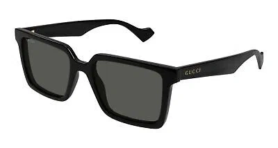 Pre-owned Gucci Gg1540s-001 Black Sunglasses In Gray