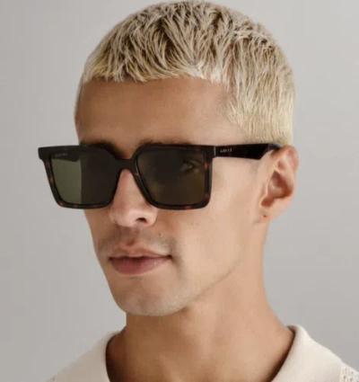 Pre-owned Gucci Gg1540s-002 Havana Sunglasses