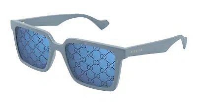Pre-owned Gucci Gg1540s-003 Light Blue Sunglasses In Light Blue Violet