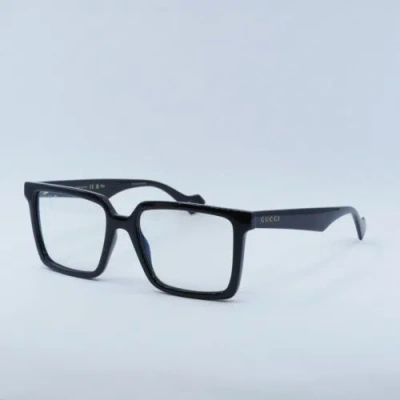 Pre-owned Gucci Gg1541s 001 Black/blue Light Crystal To Grey Photochromic 55-18-145... In Gray