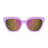 Gucci Gg1542s Linea Gg Logo Eyeglasses In Purple