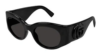 Pre-owned Gucci Gg1544s-001 Black Sunglasses In Gray