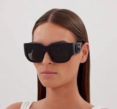 Pre-owned Gucci Gg1545s - 001 Shiny Black Sunglasses In Gray