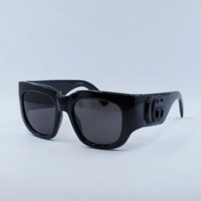 Pre-owned Gucci Gg1545s 001 Black/grey 53-20-140 Sunglasses Authentic In Gray