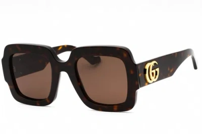 Pre-owned Gucci Gg1547s-002-50 Sunglasses Size 50mm 145mm 24mm Havana Women In Brown