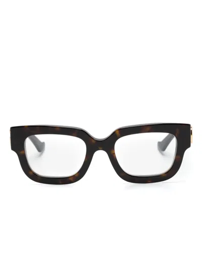 Gucci Gg1548o Square-frame Glasses In Brown