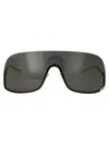 Gucci Gold Gold Grey Metal Sunglasses In Multi
