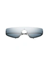 Gucci Smoke Mirror Shield Unisex Sunglasses Gg1561s 004 99 In Black