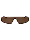 Gucci Gg1561s Sunglasses In 002 Gold Gold Brown