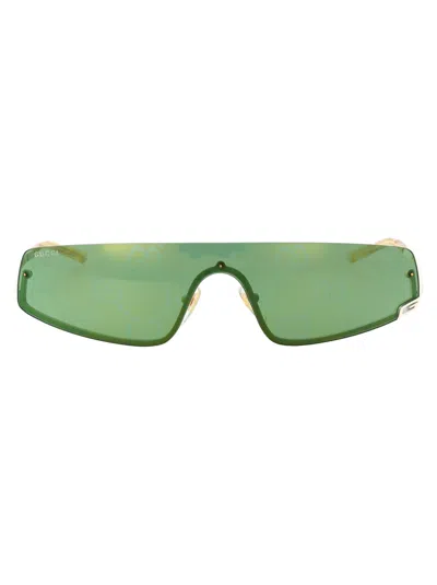 Gucci Gg1561s Sunglasses In 003 Ivory Ivory Green
