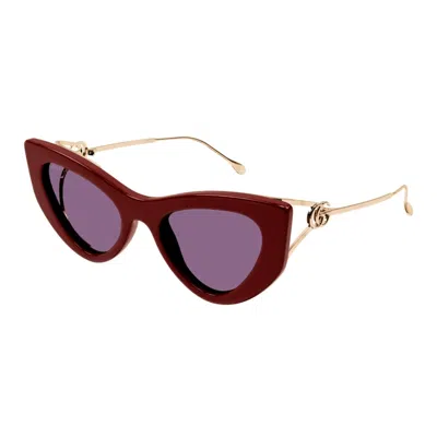 Gucci Gg1564s-004 Sunglasses In Rosso