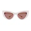 Gucci Double G Cat-eye Sunglasses In Rosa