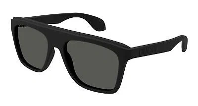 Pre-owned Gucci Gg1570s-001 Black Black Grey Sunglasses In Gray