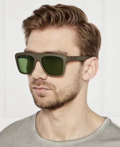 Pre-owned Gucci Gg1570s-005 Green Sunglasses