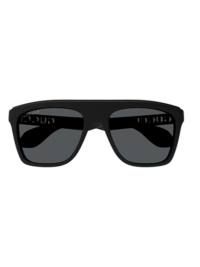 Gucci Gg1570s Sunglasses In Black Black Grey
