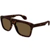 GUCCI GUCCI GG1570S SUNGLASSES BROWN