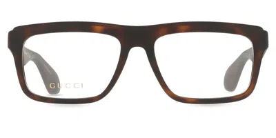 Gucci Gg1572o Men's Glasses, Tortoiseshell, Size 54 In Brown