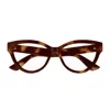 Gucci Gg1581o Linea Gg Logo Eyeglasses In Brown