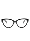 Gucci Womens Black Gg1530o Cat-eye Frame Acetate Glasses In Black