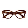 Gucci Gg1581o Linea Gg Logo Eyeglasses In Brown