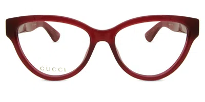 Gucci Gg1581o Women's Glasses, Pink, Size 55 In Red