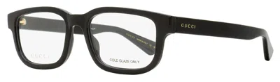 Gucci Gg1584o Arched Rectangular Acetate Eyeglasses In Black