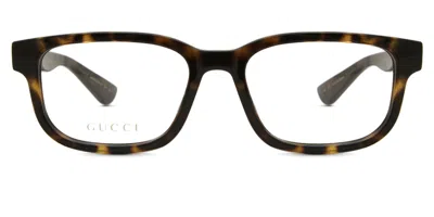 Gucci Gg1584o Men's Glasses, Tortoiseshell, Size 56 In Brown