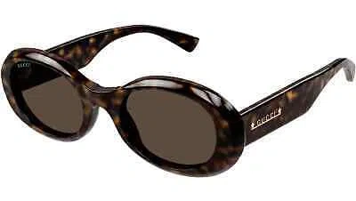 Pre-owned Gucci Gg1587s-002 Havana Brown