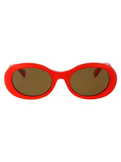 Gucci Gg1587s Sunglasses In 003 Orange Orange Brown