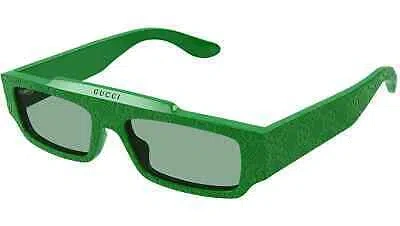 Pre-owned Gucci Gg1592s-003 Square Green