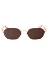 Gucci Gg1593s Sunglasses In 003 Gold Pink Violet