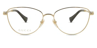 Gucci Gg1595o Women's Glasses, Gold, Size 55 In Green