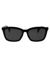 Gucci Logo-plaque Square-frame Sunglasses In Black