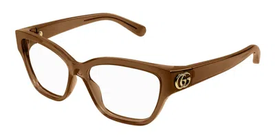 Gucci Gg1597o Women's Glasses, Brown, Size 53