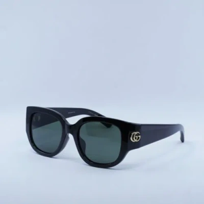 Pre-owned Gucci Gg1599sa 001 Black/grey 52-20-135 Sunglasses Authentic In Gray