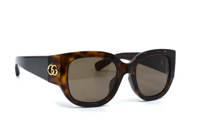 Pre-owned Gucci Gg1599sa 002 Havana Brown Authentic Sunglasses 52-20