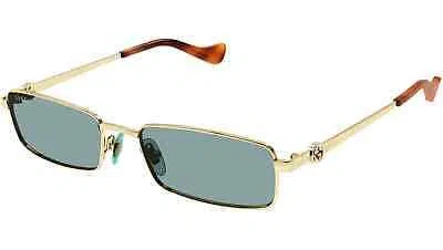 Pre-owned Gucci Gg1600s-003 Square Gold In Green