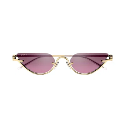 Gucci Gg1603s 003 Sunglasses In Purple