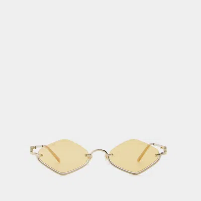 Gucci Gg1604s Sunglasses -  - Metal - Gold In Yellow