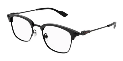 Gucci Gg1606ok Asian Fit Men's Glasses, Black, Size 52