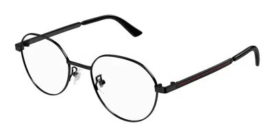 Gucci Gg1607ok Asian Fit Men's Glasses, Black, Size 52
