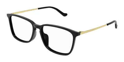 Gucci Gg1609oa Asian Fit Men's Glasses, Black, Size 56