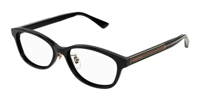 Gucci Gg1612oj Asian Fit Men's Glasses, Black, Size 54