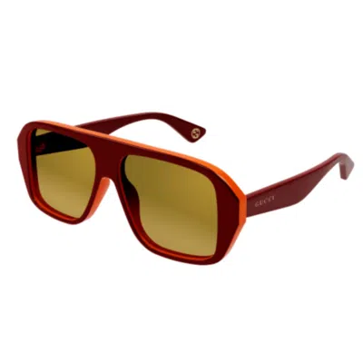 Gucci Gg1615s-003red-red-gold In Orange