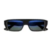 Gucci Gg1617s003 Black Black Blue In 003 Black Black Blue